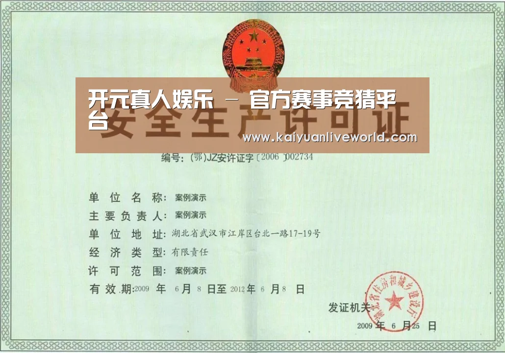 开元体育荣誉证书三(图1)