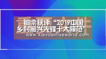 铜梁获评“2019中国乡村振兴先锋十大模范”‘开元下载’(图4) 开元体育